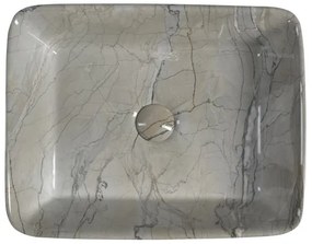 Sapho - Lavoar pentru blat DALMA, 47,5 x 37,5 cm, ceramică/gri