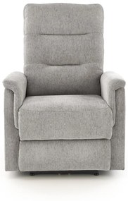 Fotoliu recliner Jamal stofa gri H105 cm