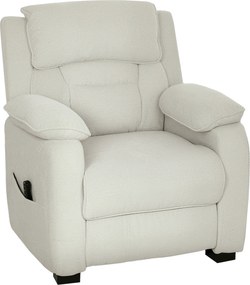 HOMCOM Fotoliu Electric Reclinabil 150° cu Suport pentru Picioare, Șezut Larg, Fotoliu Reclinabil Silențios, Port USB, Funcție Memorie, Telecomandă, din Catifea, pentru Living, Bej | Aosom Romania