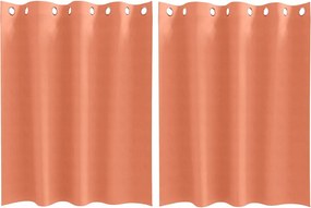 vidaXL Perdele Opaque cu Inel 2 pcs Terracota 140 x 140 cm Poliester
