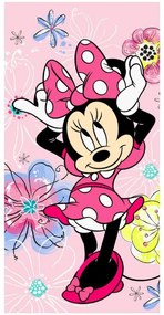 Disney Minnie Prosoape de baie Pink Bow, prosop de plajă 70*140cm