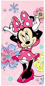 Disney Minnie Prosoape de baie Pink Bow, prosop de plajă 70*140cm