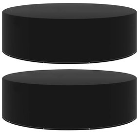 vidaXL Huse mobilier de grădină, 2 buc., 10 ocheți, 325x90 cm