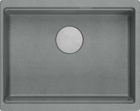 Chiuveta din granit Logan 100 gri metalic