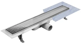 Rigola dus din INOX cu gratar faiantabil Techman DUO