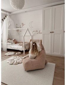 Fotoliu puf pentru copii roz deschis Funny Bunny – The Brooklyn Kids