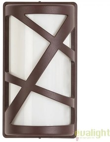Aplica de perete cu protectie IP54 de exterior, finisaj maro, Durango 8766 RX