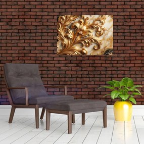 Tablou - Marmură cu auriu (70x50 cm)