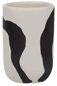 Suport pentru periuța de dinți negru-alb din ceramică Icon – Mette Ditmer Denmark