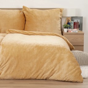 Lenjerie de pat din microflanel 4Home bej, 140 x 200 cm, 70 x 90 cm