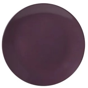 Set de veselă din ceramică, 18 piese, violet/alb