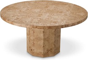 Masa rotunda LUX, Furnir Burl Mappa, Kingsgrove 150cm