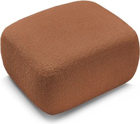 Taburet portocaliu cu tapițerie din țesătură bouclé Montaigne – Bobochic Paris