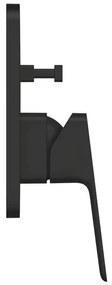 Baterie cada-dus incastrata Grohe Cubeo negru mat fara corp ingropat