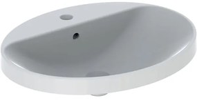 Lavoar Geberit Variform, 60x48 cm, cu preaplin si orificiu baterie, alb - GEC500.725.01.2