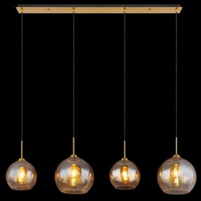 Globo 15788-4H - Candelabru suspendat pe cablu JAMESSA 4xE27/60W/230V, alamă