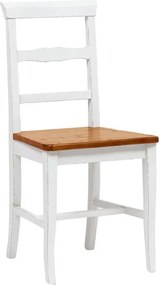 Scaun, L45 43 H92 cm, cu sezut din lemn masiv