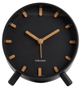 Karlsson 5943BK design ceas cu alarmă 11 cm, negru