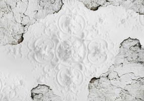 Fototapet - Relief pe perete risipit (254x184 cm)