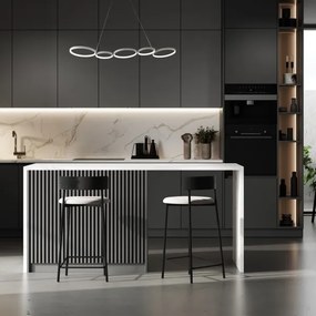 Lustră LED pe cablu OLYMPIA 5xLED/10W/230V gri