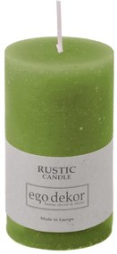 Lumânare Rustic candles by Ego dekor Rust, durată ardere 38 h, verde
