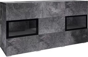 Comodă cu sertare Baros 26 132 cm - beton închis / schiefer