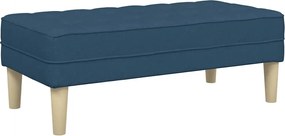 vidaXL bancă cu pernă albastru 113 x 57 x 39 cm țesătură