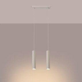 Lustră pe cablu Sollux SL.1480 LAGOS 2xGU10/10W/230V crem