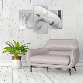 Tablou - Buddha alb (90x60 cm)
