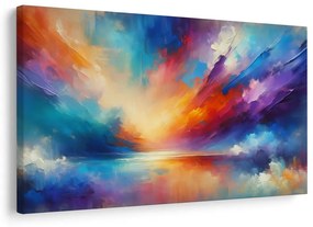 Tablou simfonie colorată a cerului și apei