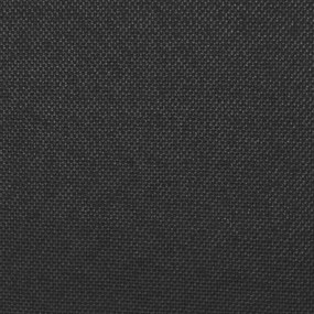 Scaune de bucatarie, 6 buc., negru, material textil 6, Negru