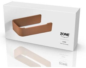 Suport pentru hârtie igienică teracotă de montat pe perete din metal Ume – Zone