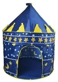 Cort de Joaca Pop-up XXL Pentru Copii NOVOKIDS™ Blue Castle, Pentru interior si exterior, Geanta transport inclusa, Dimensiuni 105X135 cm, Model