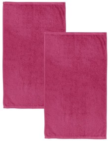 Prosoape roz-închis 2 buc. din bumbac cu uscare rapidă, din frotir 90x140 cm Quick Dry – Catherine Lansfield