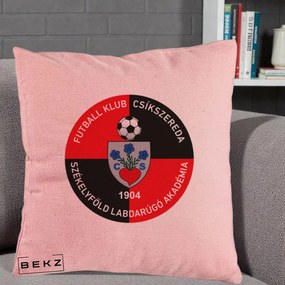 Perna Personalizata FK Csikszereda 1904 Fotbal, 40x40 cm, Roz, Husa Detasabila, Perna Inclusa, BEKZ®