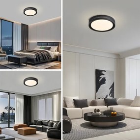 Brilagi - plafonieră LED dimabilă KREON LED/54W/230V 3000-6000K negru Ø 38 cm + telecomandă