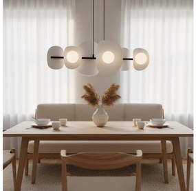 Lustră suspendată pe cablu ELEMENTI 6xG9/8W/230V gri