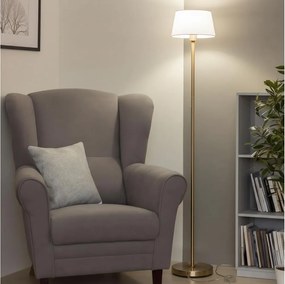 Brilagi - Lampadar LED CERIA 1xE27/20W/230V Ø 30 cm alb/auriu