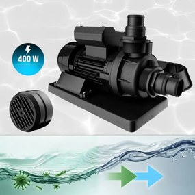 Filtrare cu nisip pentru piscina AQUA cu bile filtrante, 10 200 l/h, albastră Monzana