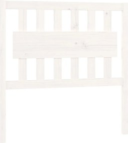 vidaXL Tăblie de pat, alb, 95,5x4x100 cm, lemn masiv de pin