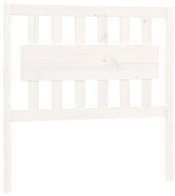 818551 vidaXL Tăblie de pat, alb, 95,5x4x100 cm, lemn masiv de pin