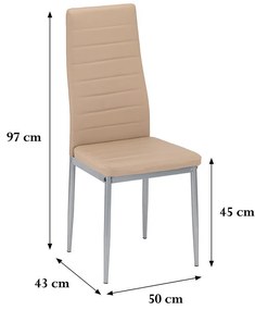 Midland 4+1 set de luat masa bej-gri