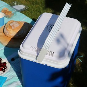 Lada frigorifica ATLANTIC, 18 litri, Activa, 12V, Racire, Fara BPA, Albastru