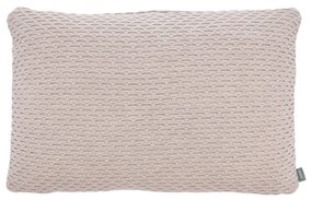 Pernă din amestec de bumbac și lână Södahl Wave Knit, 40 x 60 cm, bej