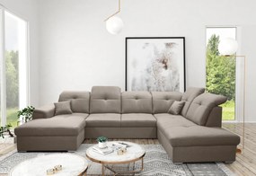 Supermobel Canapea in forma de U DAVIO, 320x85-104x204/156, sawana 27, stanga