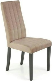 Scaun DIEGO 2, bej/negru, stofa catifelata/lemn de fag, 47x59x99 cm