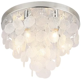 Lustră aplicată Zuma Line 18366 PARDO 8xE14/40W/230V argintiu