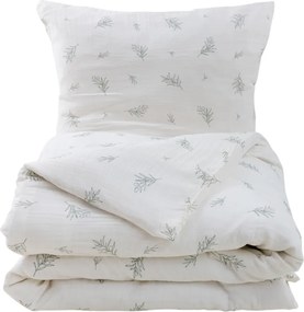 Lenjerie de pat din muselină Matex Olivka, 140 x 200 cm, 70 x 90 cm