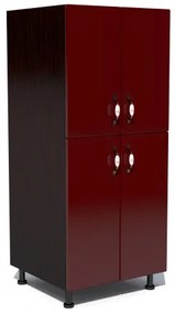 Soldat 60 cu 4 usi Zebra MDF rosu simplu