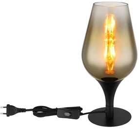Veioza/Lampa de masa design modern LAVUS negru/auriu